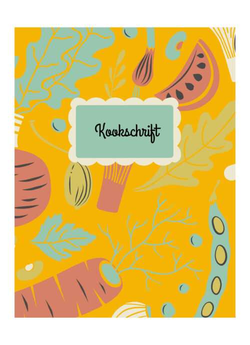 Kookschrift vol Culinaire creativiteit geel