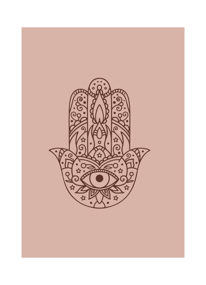Hamsa Hand Planner Bruin Hardcover - Afbeelding 7