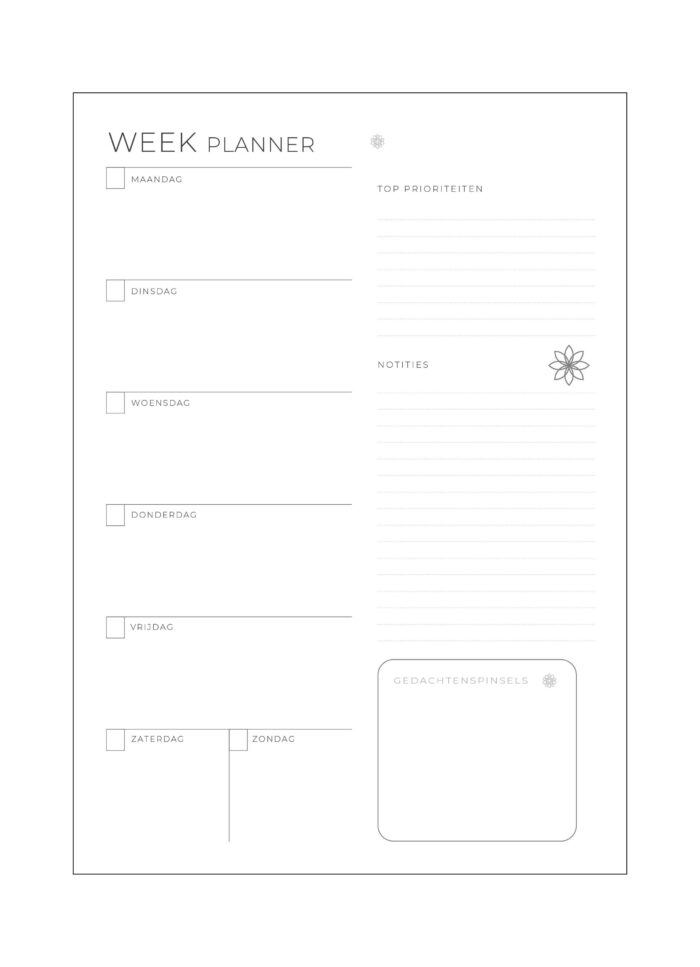 Hamsa Hand Planner Bruin Hardcover - Afbeelding 3