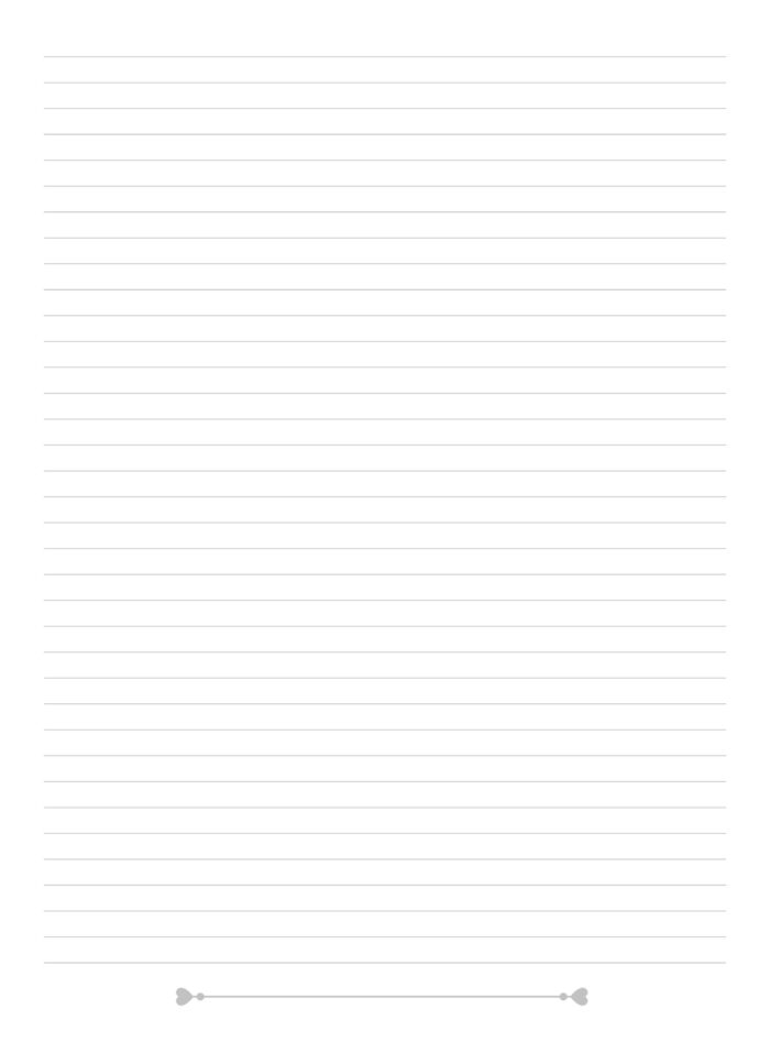 Wit notitieboek lila hart - Afbeelding 2