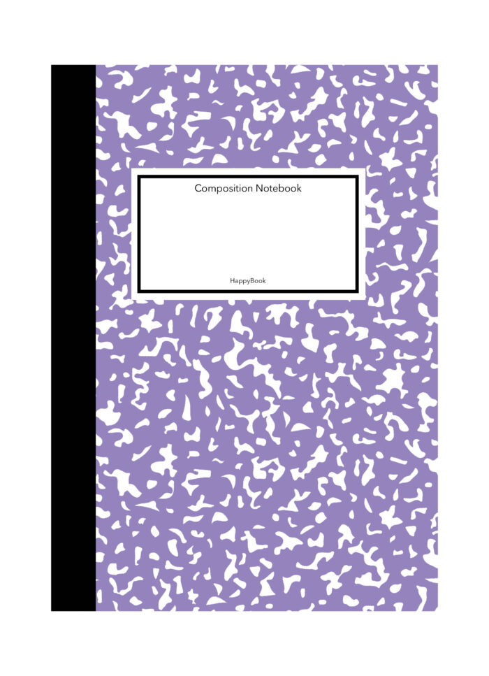 Klassiek traditioneel composition notebook in mooie kleuren