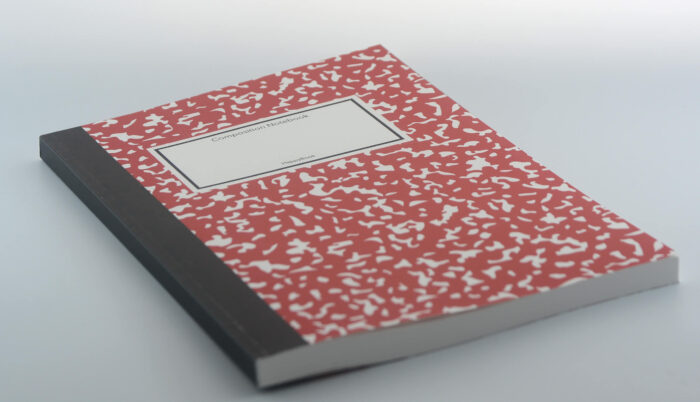 Composition notebook notitieboek met lijntjes
